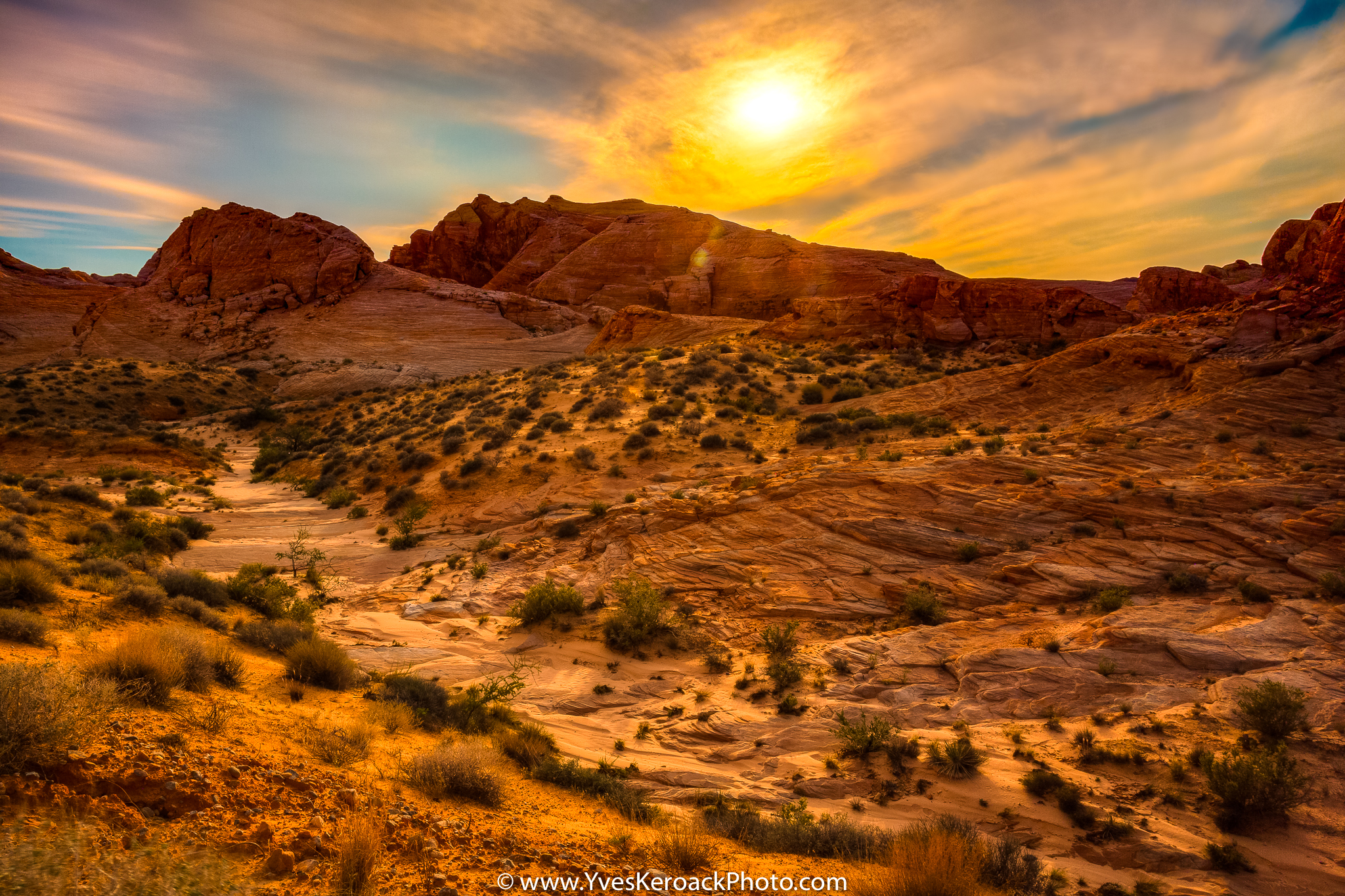 Une autre journée chaude dans la Vallée de feu